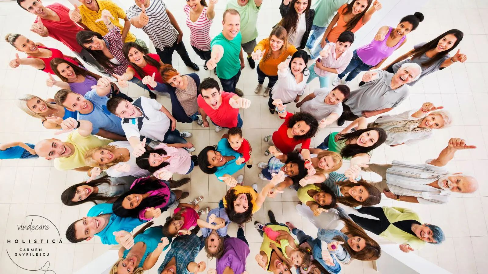 Grup unit în cerc – conexiune umană în constelațiile de sine și explorarea identității autentice.