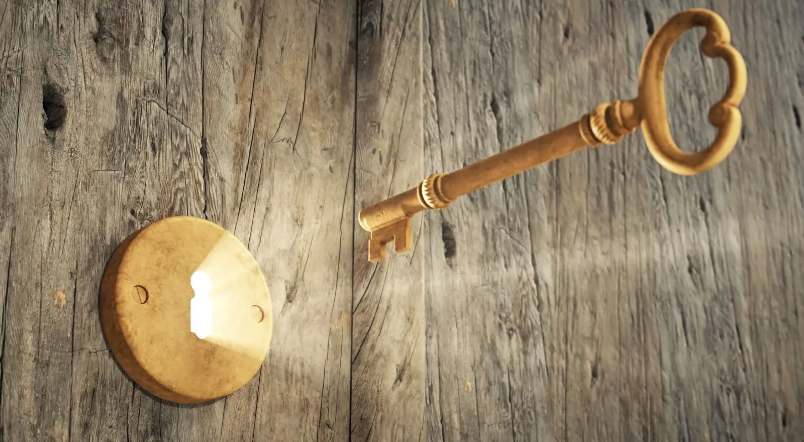 Contrascenariu în viață simbolizat de o cheie aurie care luminează o broască – alegere conștientă de schimbare.